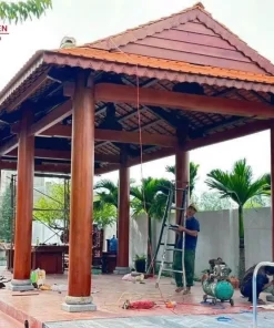 Nhà Mát 3 Gian 8 Cột