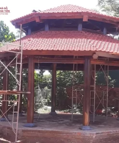 Mẫu nhà gỗ bát giác của Nhà Gỗ Thái Tiền